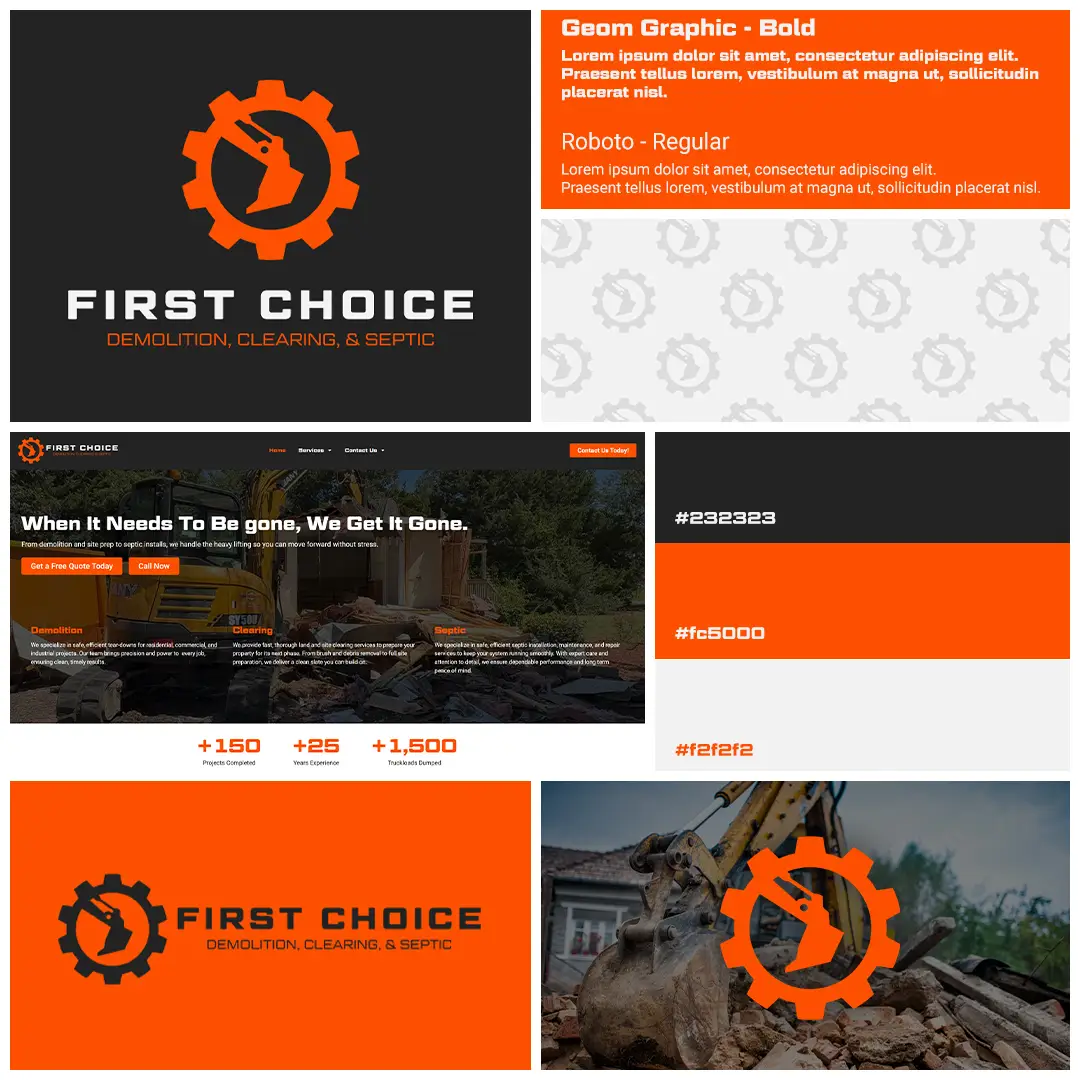 First Choice visual identity designed by Apex Aesthetics